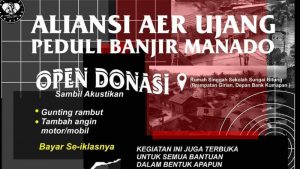 Peduli Bancana Manado, Aliansi Aerujang Bitung Buka Donasi “Seiklasnya”