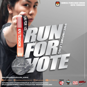 KPU Tomohon Gelar Run for Vote