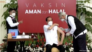 Presiden Jokowi Jadi Orang Pertama Terima Vaksin di Indonesia