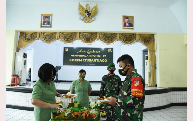 Korem 131/Santiago HUT ke-57, Brigjen TNI Prince Putong: Mengabdi Lebih Baik Lagi