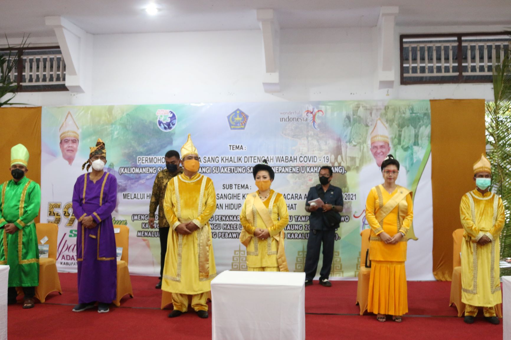 Ditengah Wabah COVID-19, Upacara Adat Tulude Peringatan HUT ke-596 Kepulauan Sangihe Berlangsung Sederhana Namun Penuh Makna