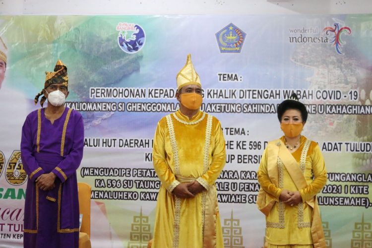 Ditengah Wabah COVID-19, Upacara Adat Tulude Peringatan HUT ke-596 Kepulauan Sangihe Berlangsung Sederhana Namun Penuh Makna