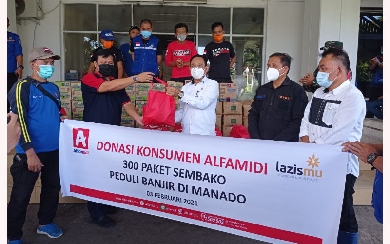 Uang Receh dari Konsumen Alfamidi Berdampak Besar, Bantuan Bencana Diserahkan ke Pemerintah Kota