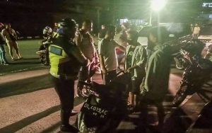 Niat Balapan Liar, Sejumlah Remaja dan Sepeda Motor Diamankan Satlantas Polres Sangihe