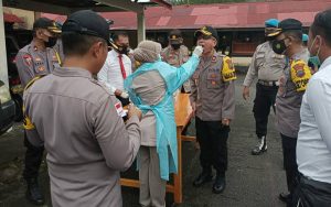 Seluruh Personil Polres Sangihe Jalani Tes Narkoba