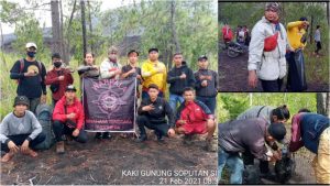 Peduli Sampah Nasional, Warpala Mitra Bersihkan Sampah Plastik di Gunung Soputan