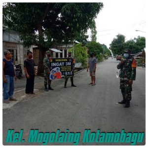 Kegiatan Masyarakat Mulai Dibatasi, Kodim Bolmong dan Kepolisian Turunkan 300 Personil