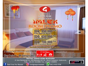Hotel Gran Puri Manado Promo Spesial Imlek, Berlaku Sepanjang Februari