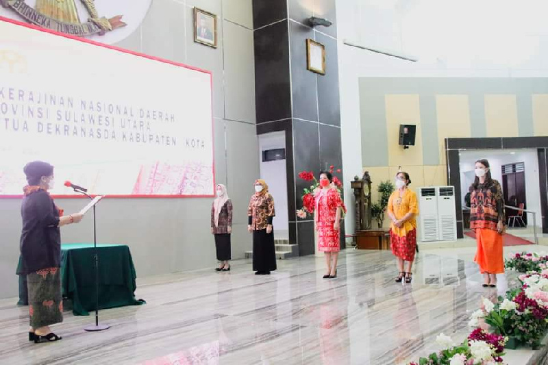 Resmi Dilantik, Elsje Wongkar-Sumual Nahkodai DEKRANASDA Minsel