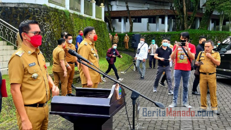 Joune Ganda Pimpin Apel Perdana, Segera Evaluasi Kinerja ASN