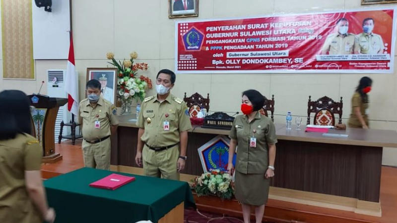 CPNS dan PPPK Terima SK, Steven Kandouw: Ingat Integritas, Dedikasi, Loyalitas dan Pengorbanan