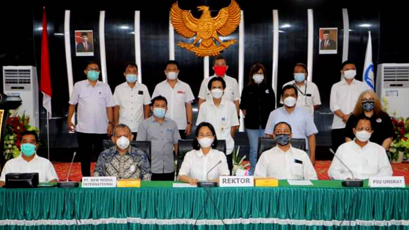 Peningkatan Kualitas, Unsrat Lakukan Penandatanganan Dokumen Kontrak Pengadaan Peralatan Additional Scope