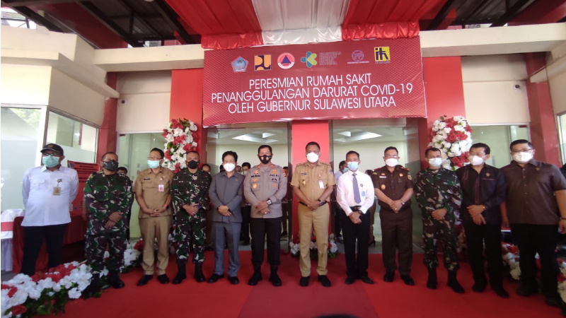 Resmikan RS Penanggulangan Darurat COVID-19, Olly Dondokambey: Kita Siap Siaga