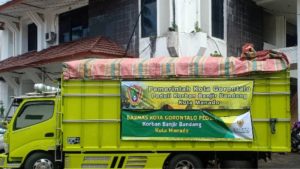 Wali Kota Vicky Lumentut Terima Bantuan Bencana dari Pemkot Gorontalo