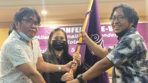 Fransiskus Talokon dan Fineke Wolajan Pimpin AJI Manado Periode 2021-2024
