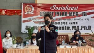 Sosialsaisi Empat Pilar MPR RI, Senator Maya Rumantir Terima Usulan Ini