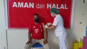 Muzaqhir Boven Sumringah Usai Divaksin Covid-19