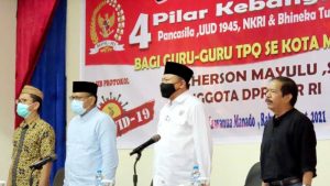 Sosialisasi Empat Pilar Kebangsaan, Herson Mayulu dan Mahyudin Damis Sampaikan Pesan Menyejukkan