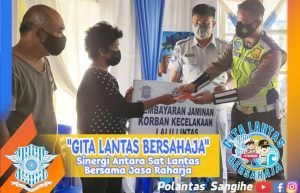 ‘Gita Lantas Bersahaja’ Program Inovatif Polres Sangihe dan Jasa Raharja