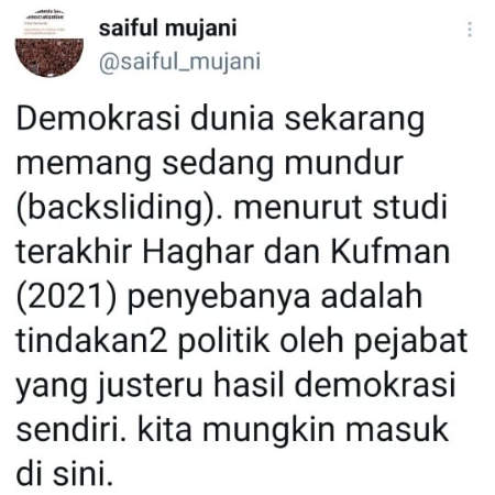 Polemik Demokrat, Saiful Mujani: Era Demokrasi, Justru Diambil Alih Pejabat Negara