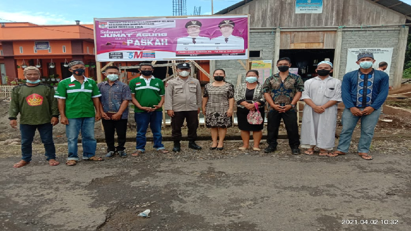 Perayaan Jumat Agung Dihiasi Gerakan Toleransi, TNI/POLRI di Minsel Gandeng Ormas Agama