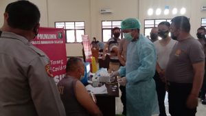 Polres Minsel Lakukan Vaksinasi COVID-19 Tahap Kedua