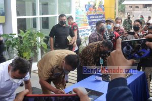 Dampingi Dirjen Diksi Kemendikbud, Olly Dondokambey Resmikan Gedung Polnustar di Manganitu