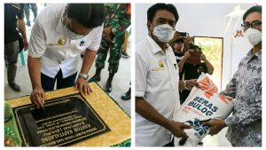 Kunker ke Tabselteng, Jabes Gaghana Resmikan Kantor Desa dan Salurkan Bantuan Bagi Masyarakat Lehupu