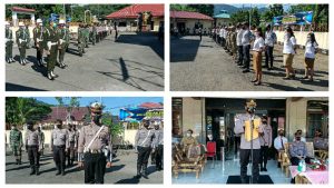 Operasi Keselamatan Samrat 2021 Dimulai! Polres Sangihe Laksanakan Apel Gelar Pasukan