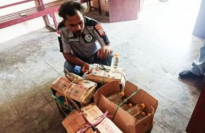 Lagi! Satresnarkoba Polres Sangihe Amankan 119 Botol CT