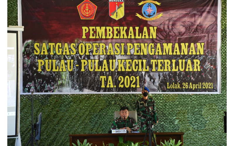 Satgaspam Pulau Kecil Terluar Indonesia-Filipina Bersiap, Danrem 131/Santiago Beri Pesan Dalam