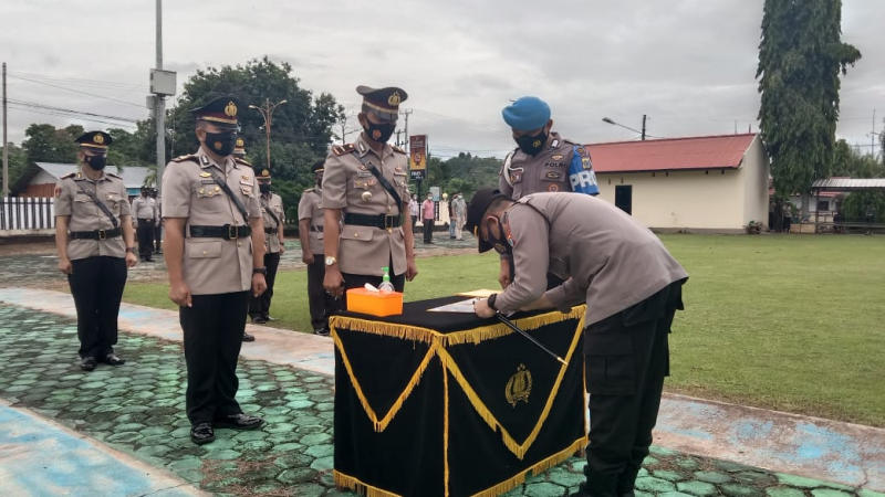 Ini Daftar Nama Kapolsek Yang Disertijabkan Polres Minsel