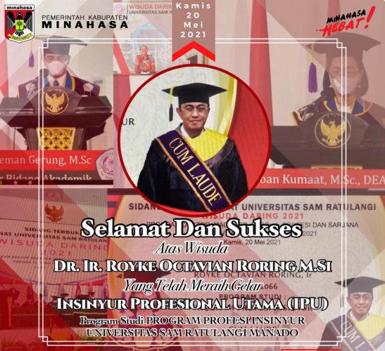 Royke Roring Diwisuda Profesi Insinyur Profesional Utama