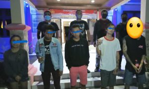 Para Penikmat Ehabond Nginap di Mapolres Tomohon