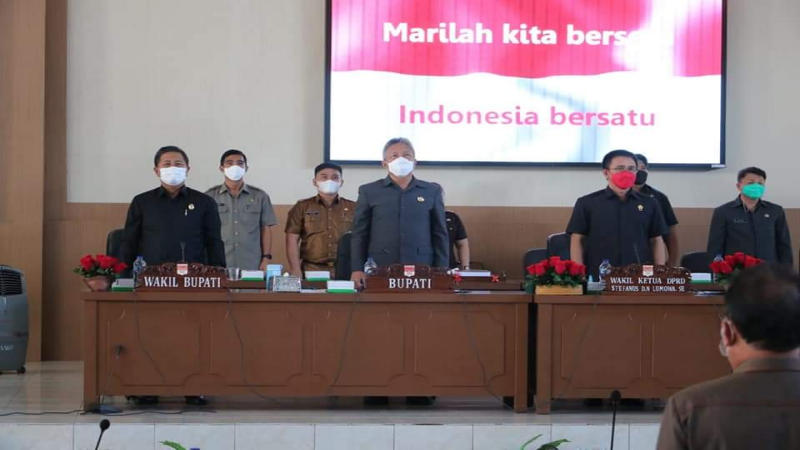 DPRD Minsel Gelar Rapat Paripurna Peyampaian LKPJ Bupati dan Wabup Tahun 2020