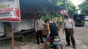 Jaring Pelanggar Protokol Kesehatan, Polsek Airmadidi Berikan Efek Jera