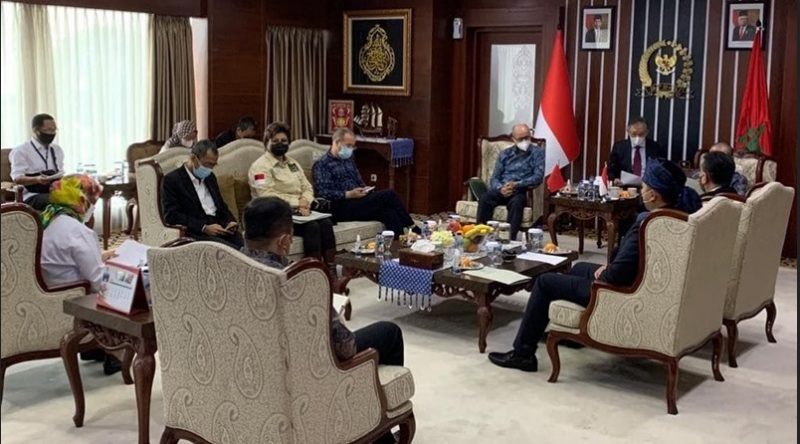 Senator Maya Rumantir Dampingi La Nyalla Mataliti Terima Kunjungan Dubes Maroko
