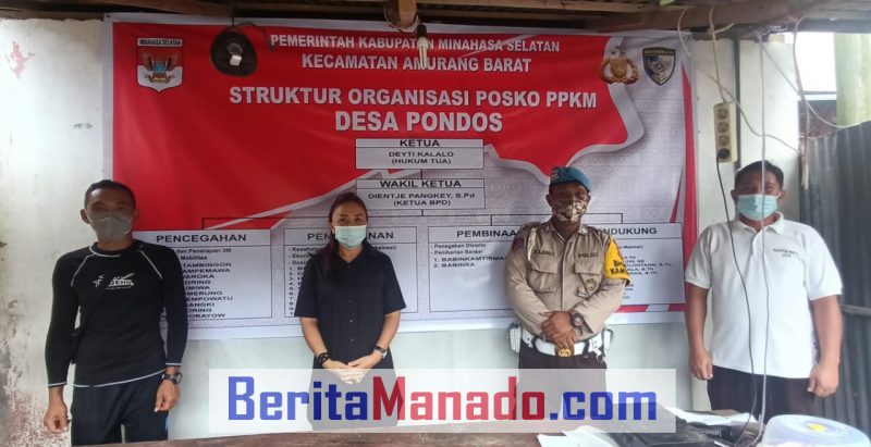 Pemdes Pondos Aktivkan PPKM Mikro, Ini Penjelasan Deity Kalalo