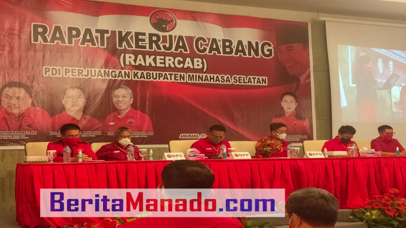 Rakercab PDIP Minsel Sukses Digelar, Ini Penjelasan Olly Dondokambey