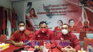 Rakercab DPC PDIP Sangihe Digelar, Hironimus Makagansa: Mantapkan Konsilidasi Organisasi Hadapi Pemilu 2024!