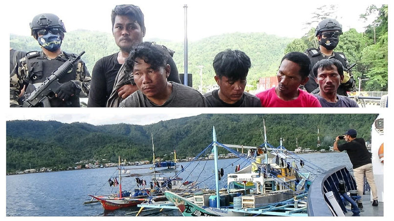 PSDKP Tahuna Tangkap 5 WNA Filipina, Diduga Lakukan Ilegal Fishing!
