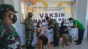 Tingginya Animo Masyarakat Ikuti Program Serbuan Sejuta Vaksinasi Kodim 1301/Sangihe