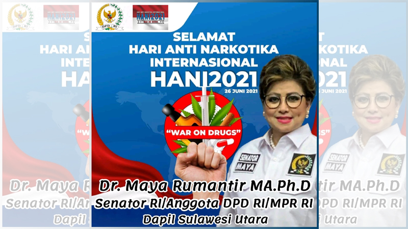 Senator Maya Rumantir Ajak Generasi Bangsa Perangi Narkotika