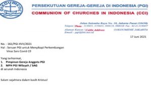 Covid-19 Meningkat di Indonesia, PGI Serukan Gereja Menahan Diri
