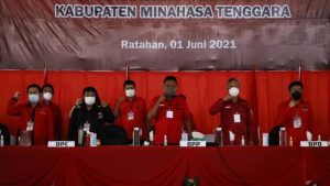 Konsolidasi Partai, Olly Dondokambey Pimpin Langsung Rakercab PDIP Mitra