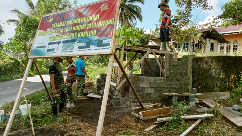 Begini Kondisi MCK dan Pos Kamling yang Dibangun Satgas TMMD ke-111