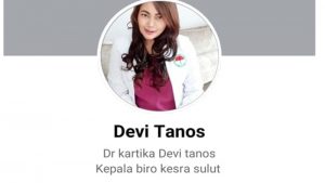 Palsu, Akun Facebook Ini Bukan Milik Devi Tanos