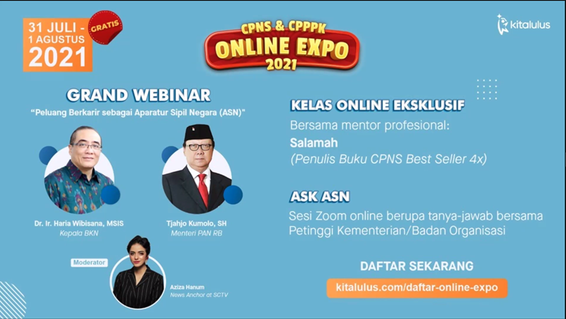Bagi CPNS dan PPPK, Yuk... Ikuti CPNS dan CPPPK Online Expo 2021 11 CPNS & CPPPK Online Expo 2021