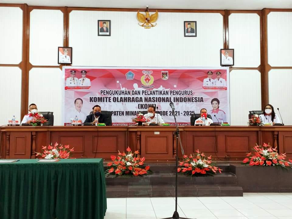 Robby Dondokambey Lantik Ketua KONI Kabupaten Minahasa