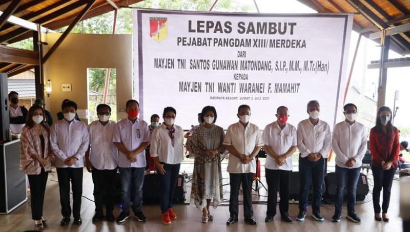 Royke Roring Hadiri Lepas Sambut Pangdam XIII Merdeka